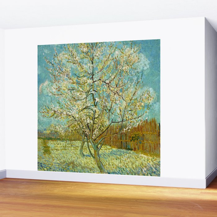 Vincent van Gogh "The pink peach tree" Wall Mural Gallery Image 2