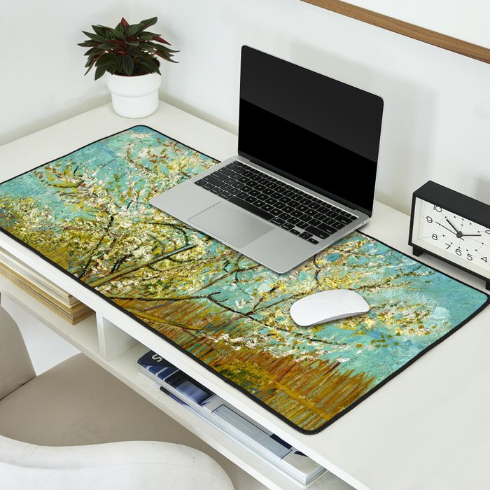 Vincent van Gogh "The pink peach tree" Desk Mat Gallery Image 2