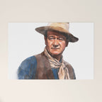 John Wayne - The Duke - Watercolor Welcome Mat Gallery Image 1