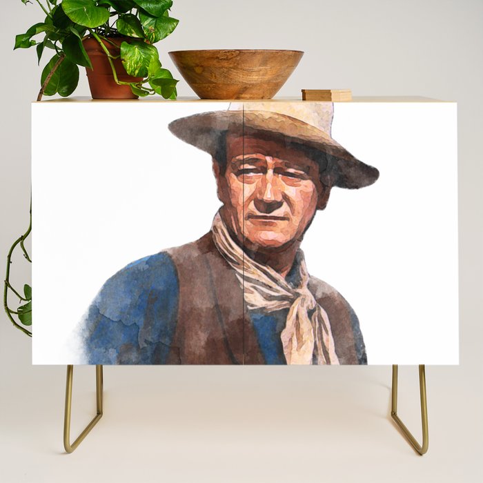 John Wayne - The Duke - Watercolor Credenza Gallery Image 1