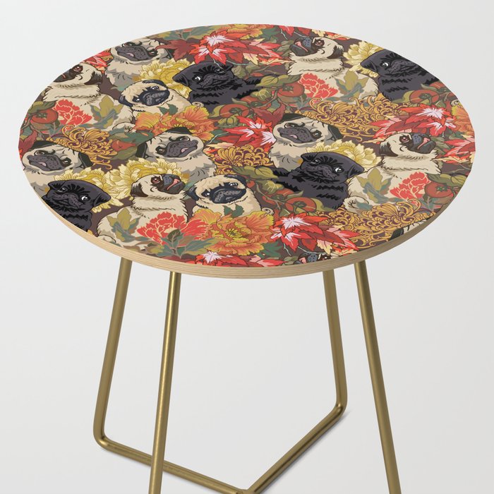Because Pugs Autumn Side Table Gallery Image 2