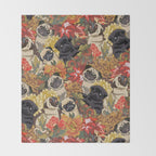 Because Pugs Autumn Throw Blanket Gallery Image 2