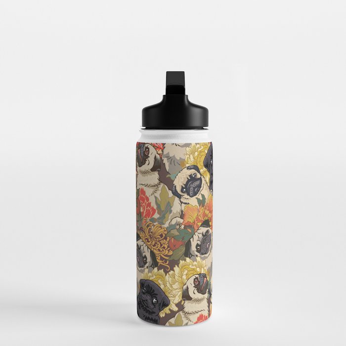 Because Pugs Autumn Water Bottle Gallery Image 3