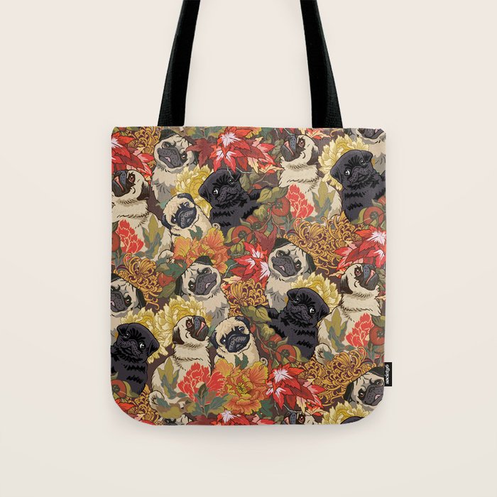 Because Pugs Autumn Tote Bag Gallery Image 1