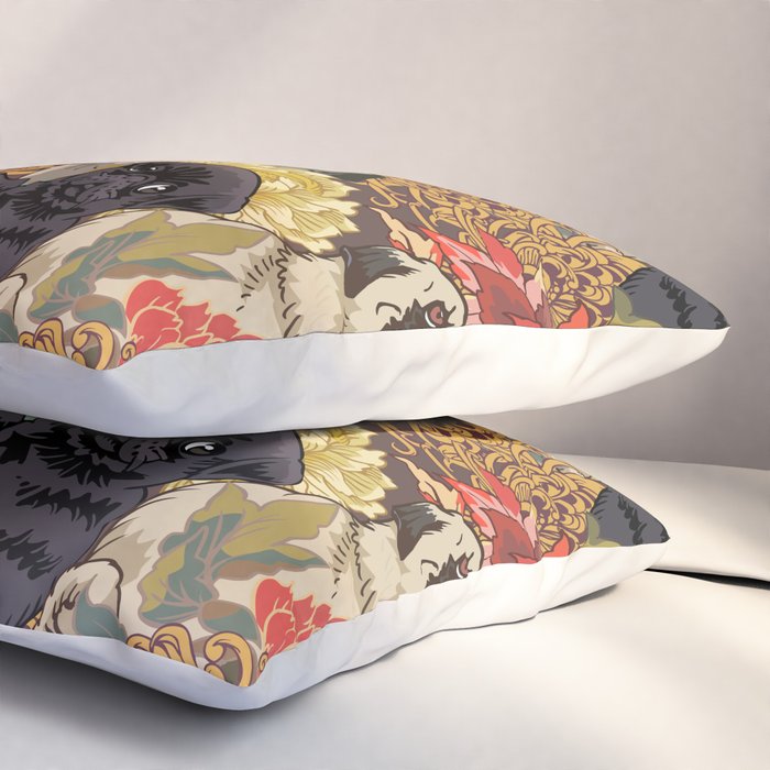 Because Pugs Autumn Pillow Sham Gallery Image 3