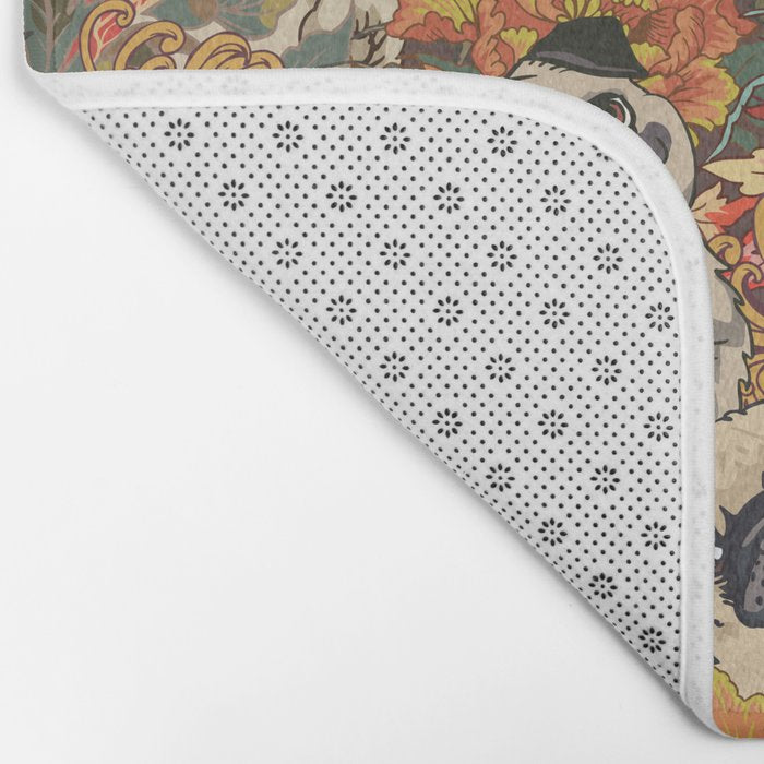 Because Pugs Autumn Bath Mat Gallery Image 2