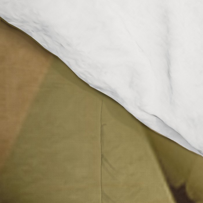 Triangles Yellow Brown Olive Green Comforter Gallery Image 4