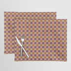 Checkered Multicolor Pattern VII Earthy Autumn Placemat Gallery Image 1