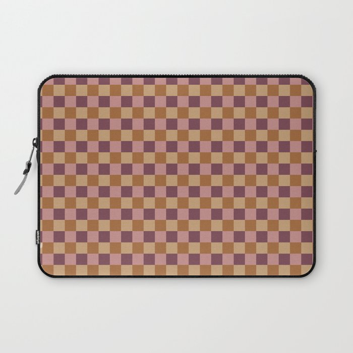 Checkered Multicolor Pattern VII Earthy Autumn Laptop Sleeve Gallery Image 1