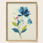 Azure Bloom Serving Tray Gallery Image 1