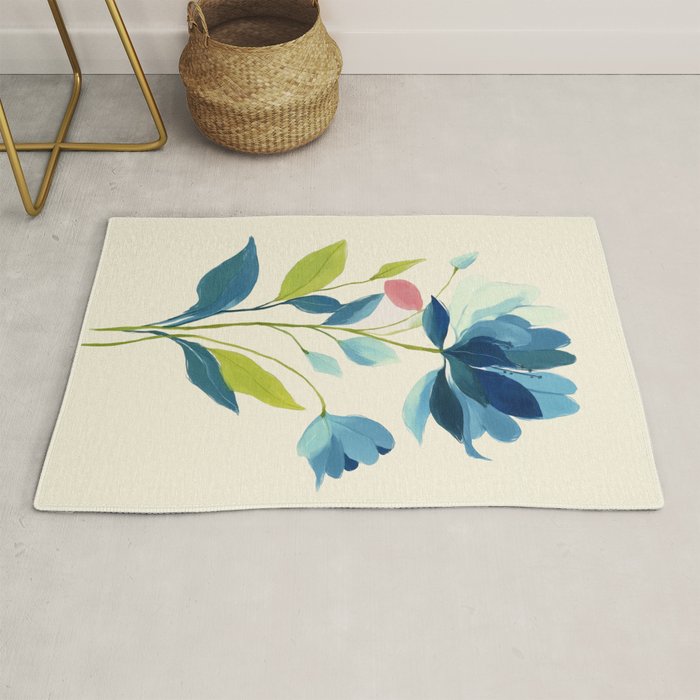 Azure Bloom Rug Gallery Image 1