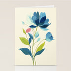 Azure Bloom Stationery Card Gallery Image 2