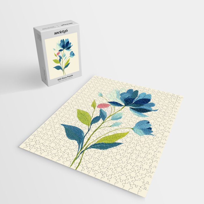 Azure Bloom Jigsaw Puzzle Gallery Image 2