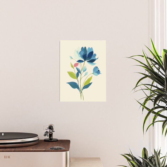 Azure Bloom Poster Gallery Image 2