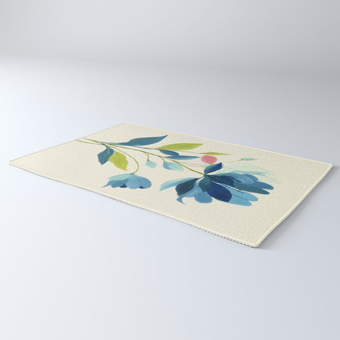 Azure Bloom Rug Gallery Image 3