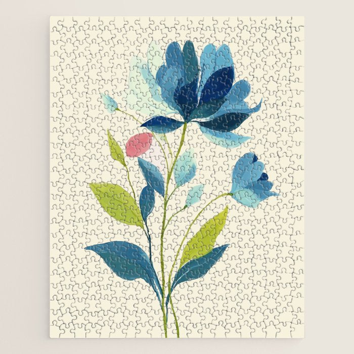 Azure Bloom Jigsaw Puzzle Gallery Image 1