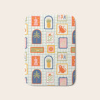 Vintage tropical summer patchwork art pattern Bath Mat Gallery Image 1
