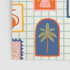 Vintage tropical summer patchwork art pattern Poster Gallery Image 3