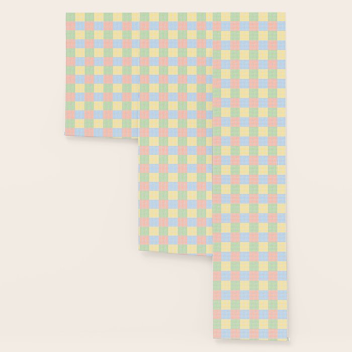 Colorful geometric gingham patchwork pattern Wallpaper Gallery Image 3