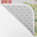 Geranium Watercolor  Bath Mat Gallery Image 2