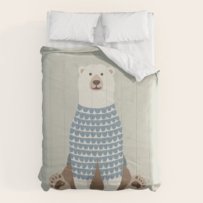 Whimsical Polar Bear Comforter Gallery Image 1