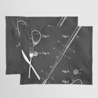 Golf Club chalkboard patent Placemat Gallery Image 1