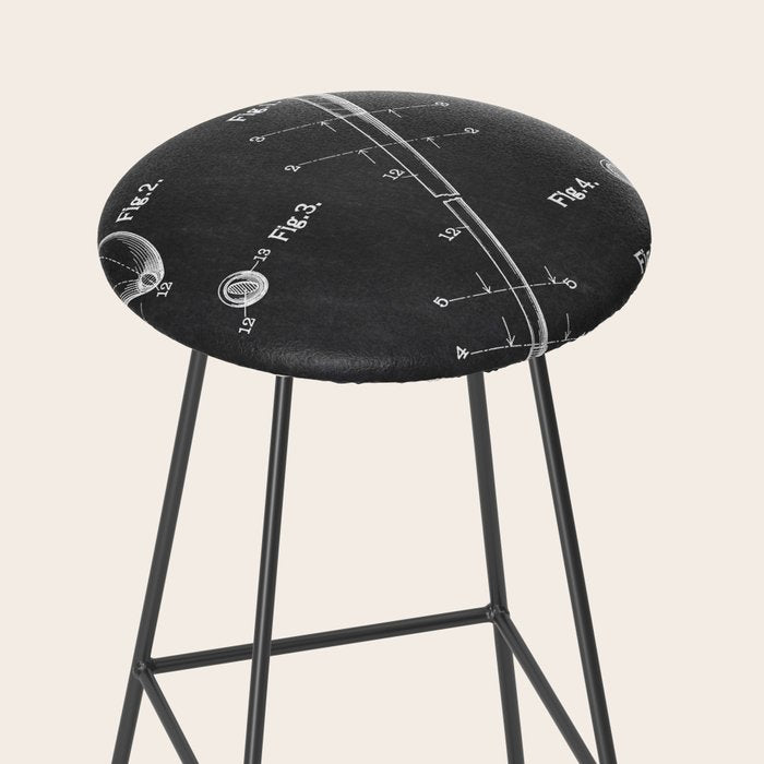Golf Club chalkboard patent Stool Gallery Image 2