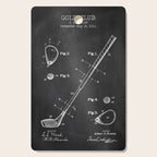 Golf Club chalkboard patent Cutting Board Gallery Image 1