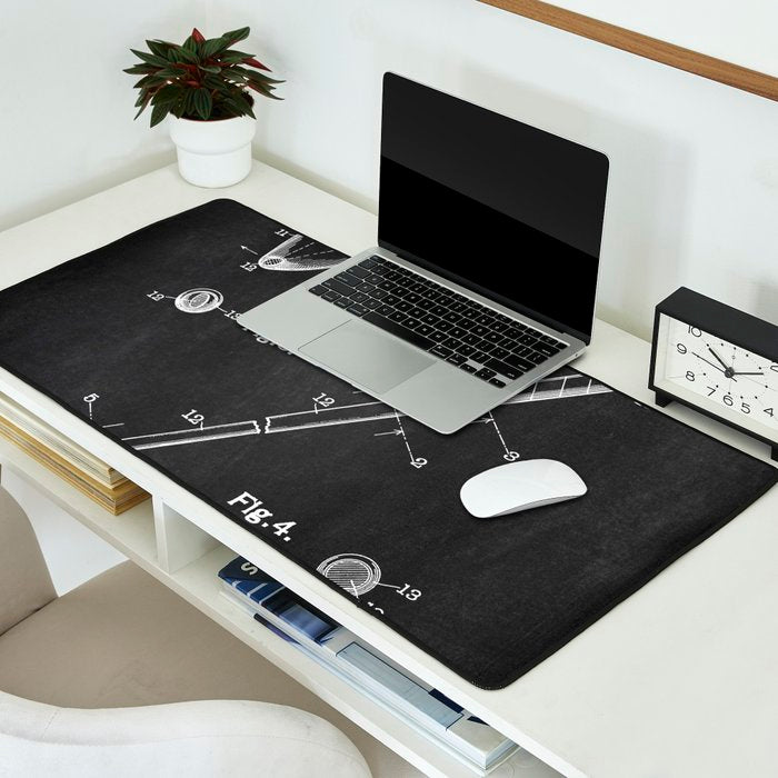 Golf Club chalkboard patent Desk Mat Gallery Image 2