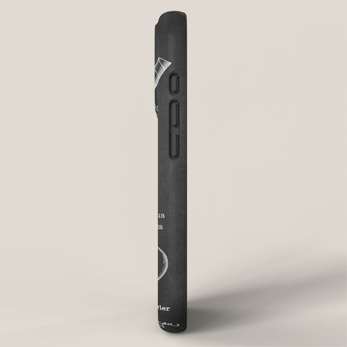 Golf Club chalkboard patent iPhone Case Gallery Image 2