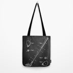 Golf Club chalkboard patent Tote Bag Gallery Image 2