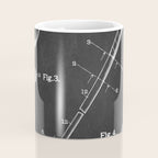 Golf Club chalkboard patent Coffee Mug Gallery Image 4
