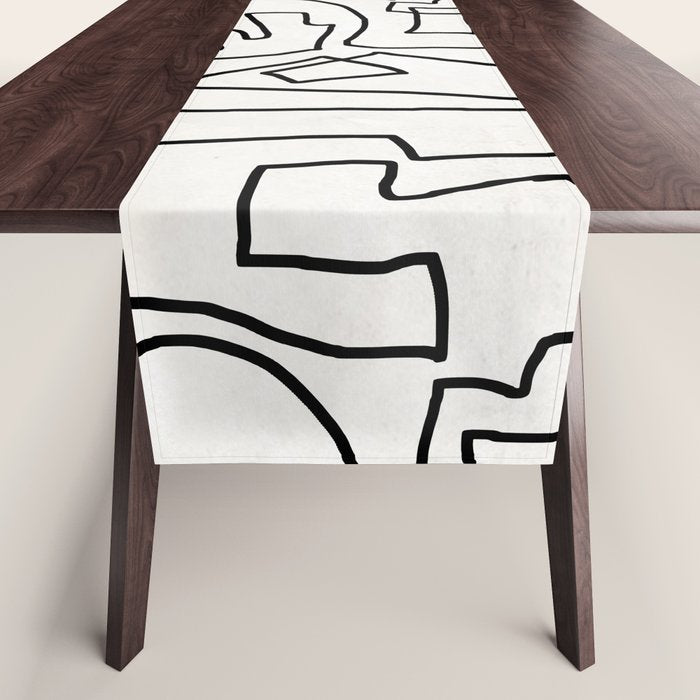 Abstract line art Table Runner Gallery Image 1