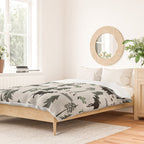 Camping woodland forest nature moose bear pattern nursery gifts Duvet Cover Gallery Image 2