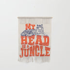 My Head is a Jungle-Tiger typography Wall Hanging Gallery Image 1