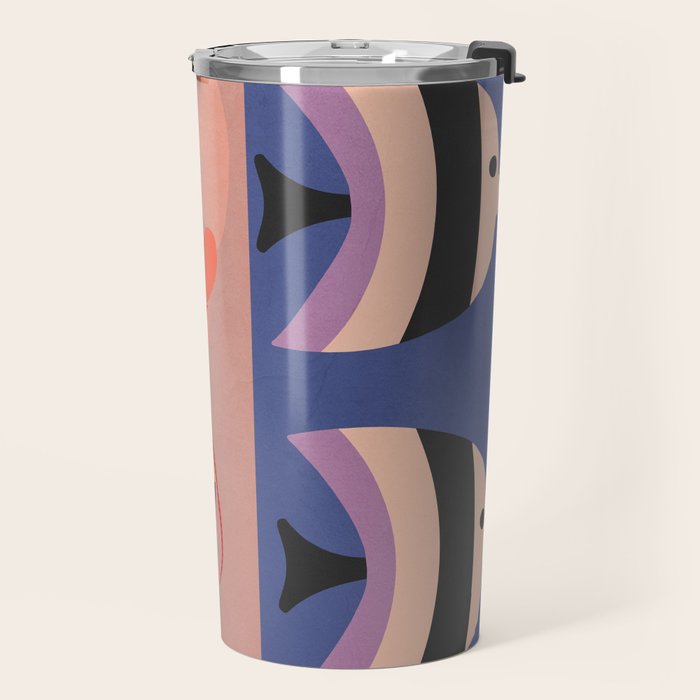 Abstract Marine Life 2 Travel Mug Gallery Image 2