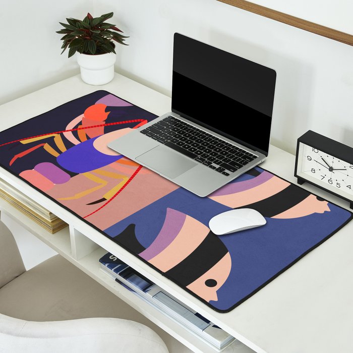 Abstract Marine Life 2 Desk Mat Gallery Image 2