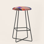Abstract Marine Life 2 Stool Gallery Image 1