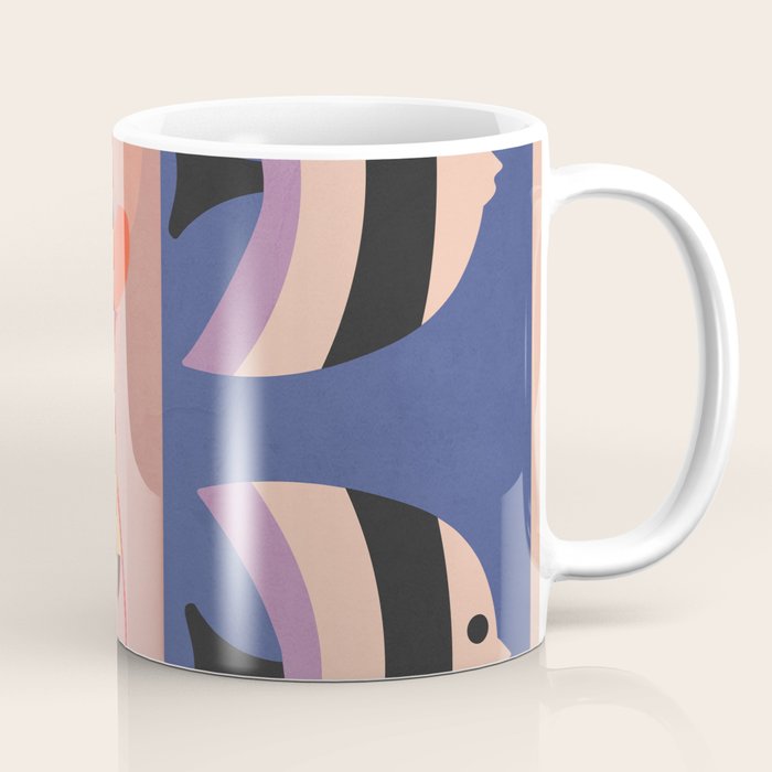 Abstract Marine Life 2 Coffee Mug Gallery Image 1