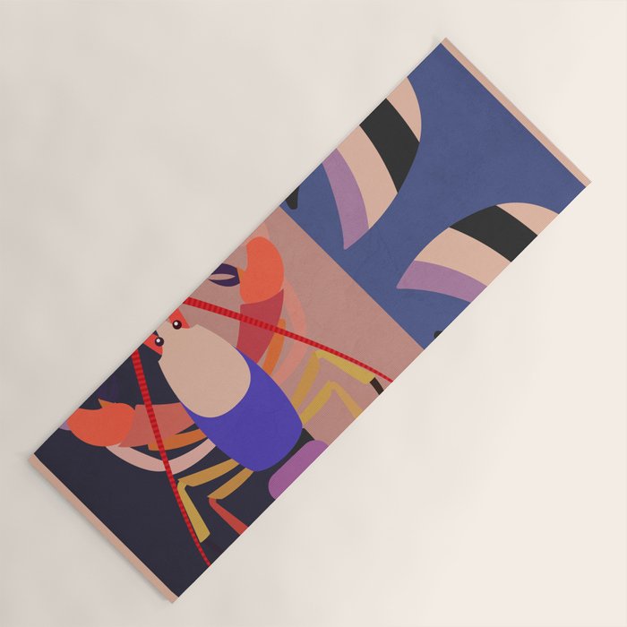 Abstract Marine Life 2 Yoga Mat Gallery Image 1