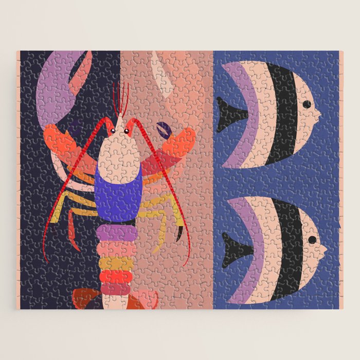 Abstract Marine Life 2 Jigsaw Puzzle Gallery Image 1
