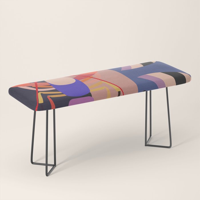 Abstract Marine Life 2 Bench Gallery Image 1