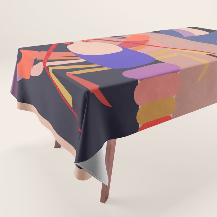 Abstract Marine Life 2 Tablecloth Gallery Image 1