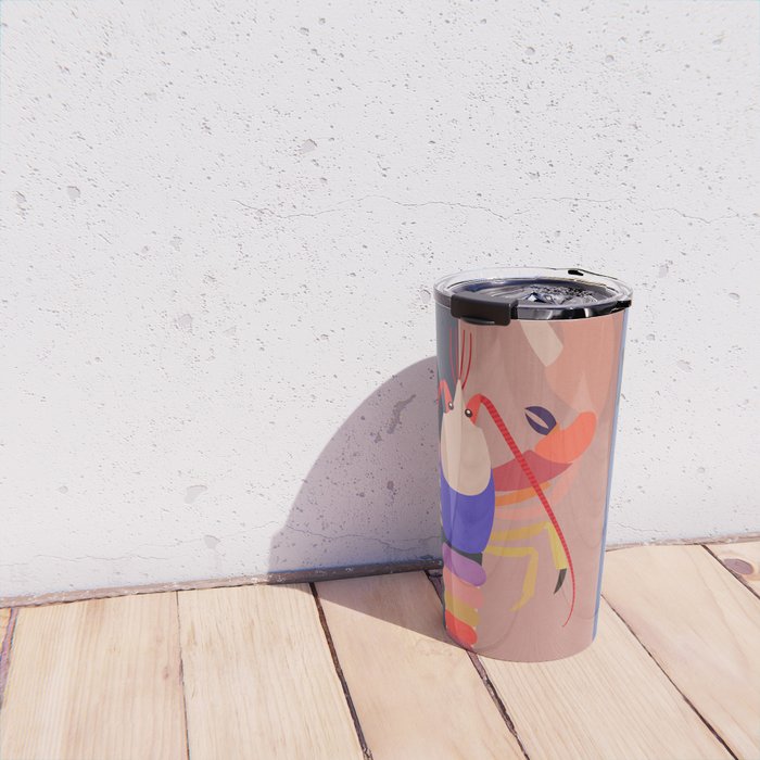 Abstract Marine Life 2 Travel Mug Gallery Image 4