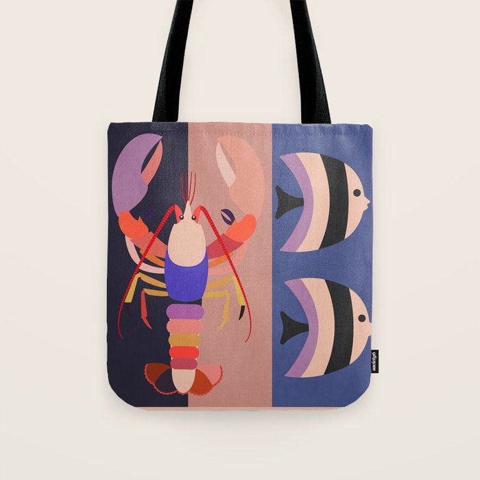Abstract Marine Life 2 Tote Bag Gallery Image 1