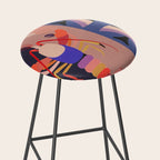 Abstract Marine Life 2 Stool Gallery Image 2