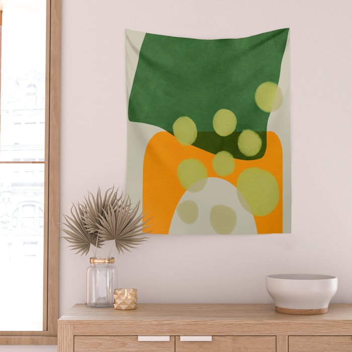 relations shapes minimal organic boho 2 Wall Tapestry Gallery Image 2