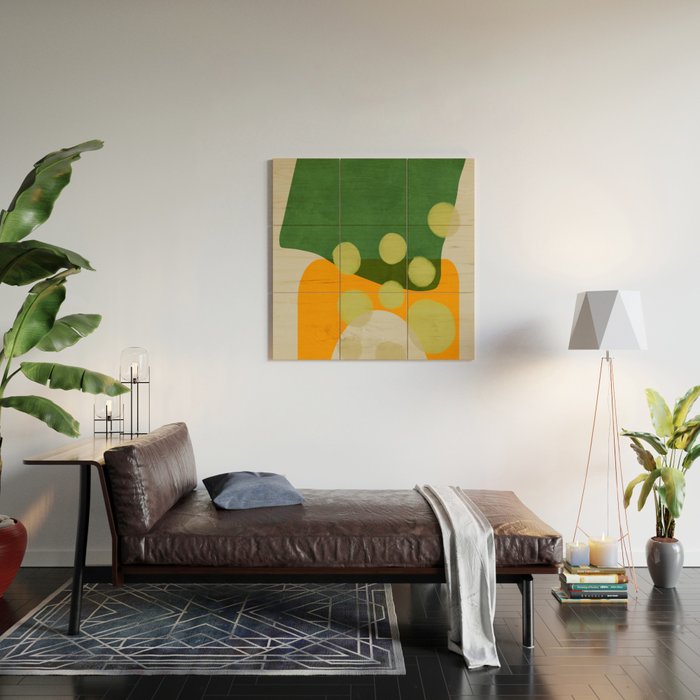 relations shapes minimal organic boho 2 Wood Wall Art Gallery Image 2