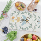 Queen Bee with Gold Crown and Laurel Frame Cutting Board Gallery Image 2