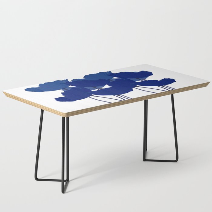 Blue Poppy Flowers on White Background #decor #society6 #buyart Coffee Table Gallery Image 1